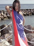 Dee with Puerto Rico Flag